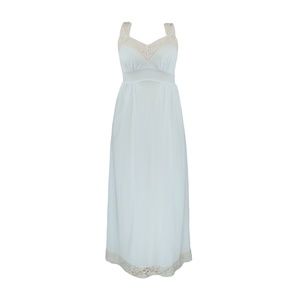 Vintage Lingerie Pale Blue Lace Maxi Slip Dress